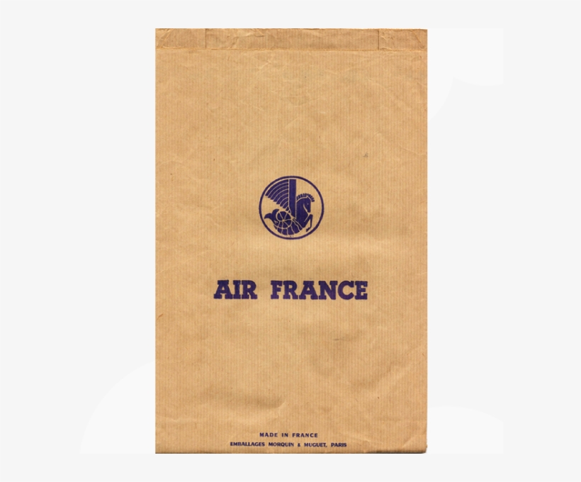 Air France Airsickness Bag - Paper Bag, transparent png download