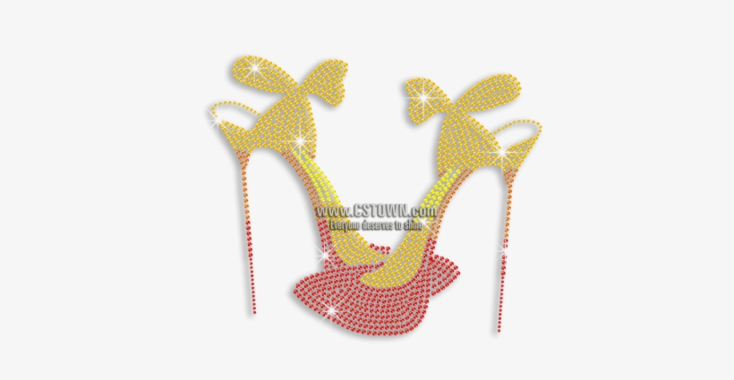 Magic Show Pretty Stiletto High Heels Iron-on Rhinestone - Stiletto Heel, transparent png download