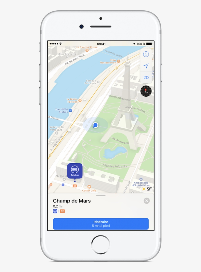 Apple Paris Transport 3d - Paris, transparent png download