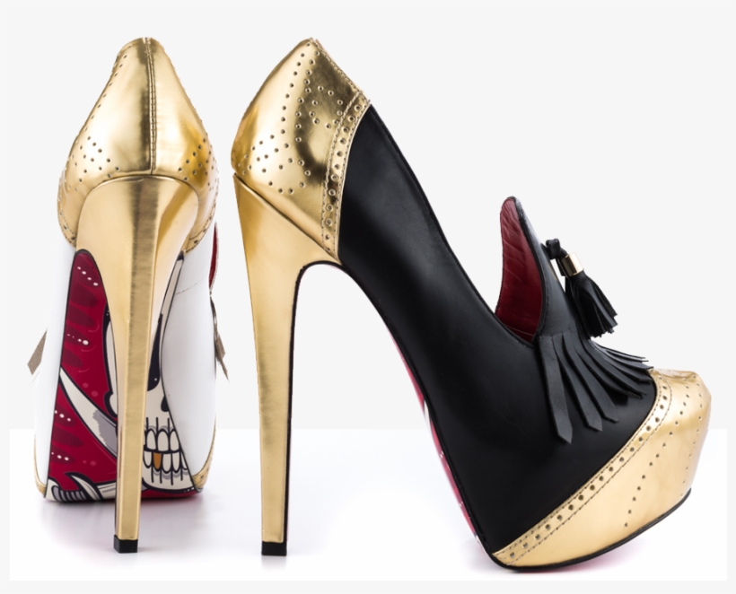 Tri-color Stiletto Tassel Moccasin - Taylor Says Women's Rummy - Black White Leather - Size, transparent png download