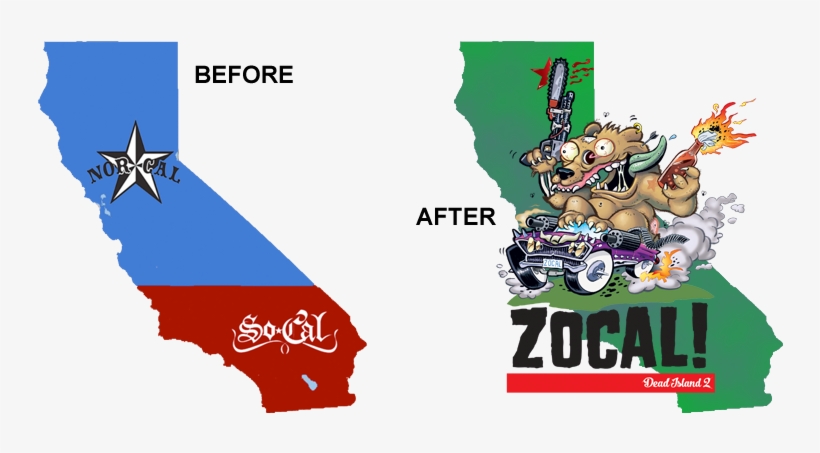 The Core Concept Was To Take The Inter State Rivalry - California Map, transparent png download