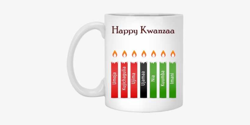 Happy Kwanzaa 7 Principles 11 Oz - Yule Christmas Kwanzaa Hanukkah, transparent png download
