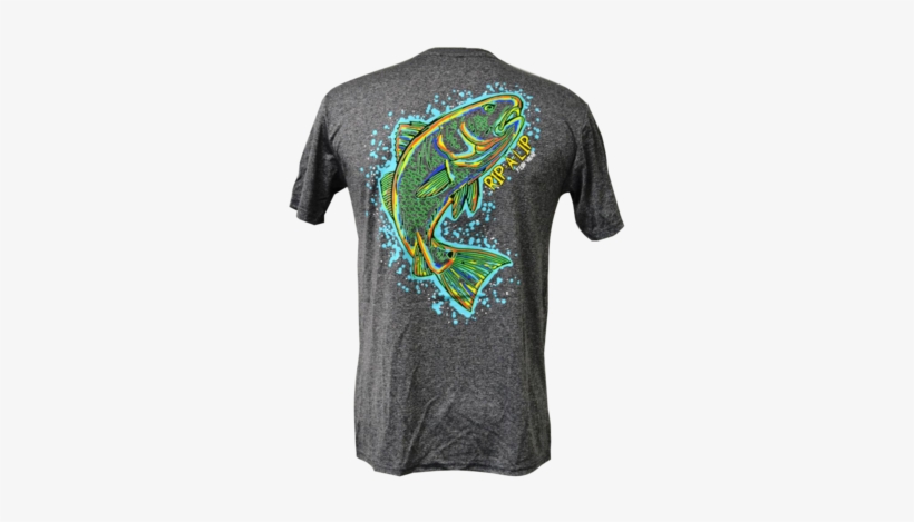 Redfish Short Sleeve Performance Dri-wear Shirt Heather - Active Shirt, transparent png download