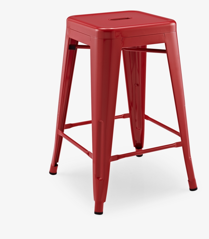 All Images - Replica Tolix Xavier Bar Stool Black 76cm, transparent png download