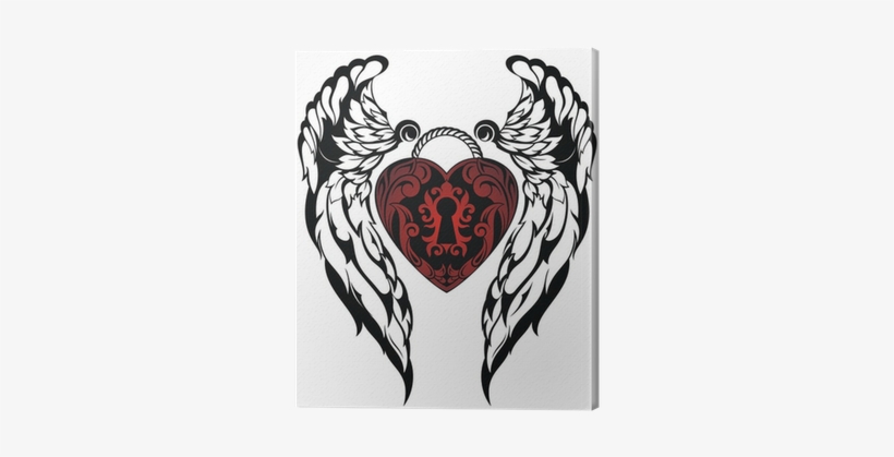 Love Tattoo Canvas Print • Pixers® • We Live To Change - Skull With Sword, transparent png download