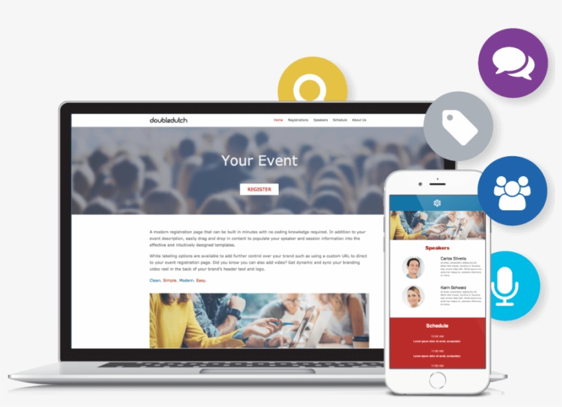 Event Registration Doubledutch - Doubledutch Software, transparent png download