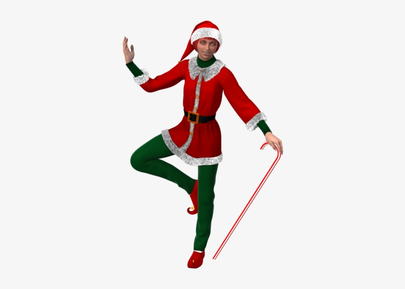 Woman, - Christmas Elf Transparent Png, transparent png download
