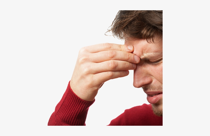 How To Relieve Nasal Congestion - Man With Sinusitis, transparent png download