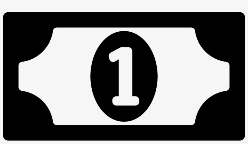 Money Bill Of One Comments - Portable Network Graphics, transparent png download