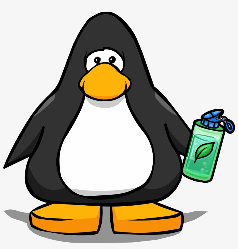 Water Bottle Pc - Penguin From Club Penguin, transparent png download