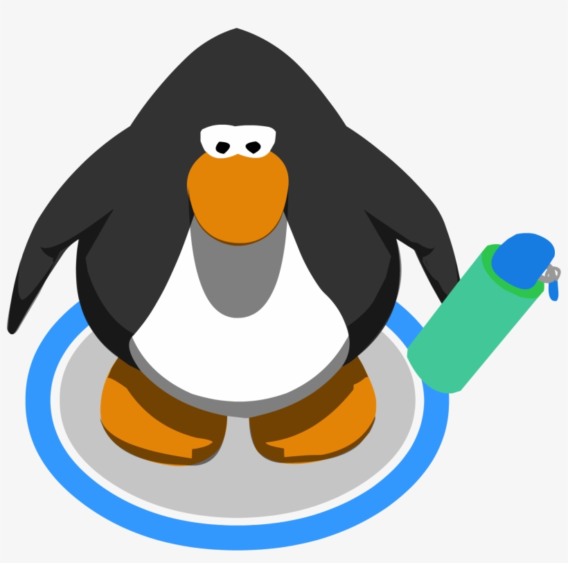 Water Bottle Ig - Club Penguin Graduation Cap, transparent png download