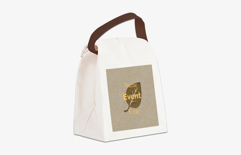 Chic Glam Gold Leaf Canvas Lunch Bag - Lunch Boxes & Totes, transparent png download