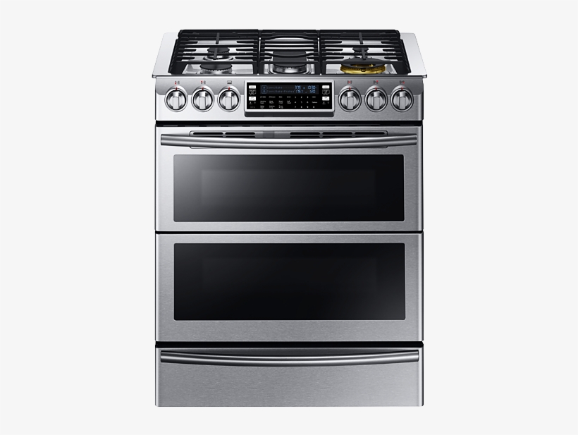 Image For Samsung Slide-in Gas Range - 5.8 Cu Samsung Ny58j9850ws, transparent png download