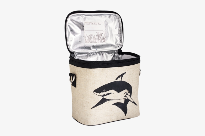 Soyoung Raw Linen Small Cooler Bag Black Shark, transparent png download