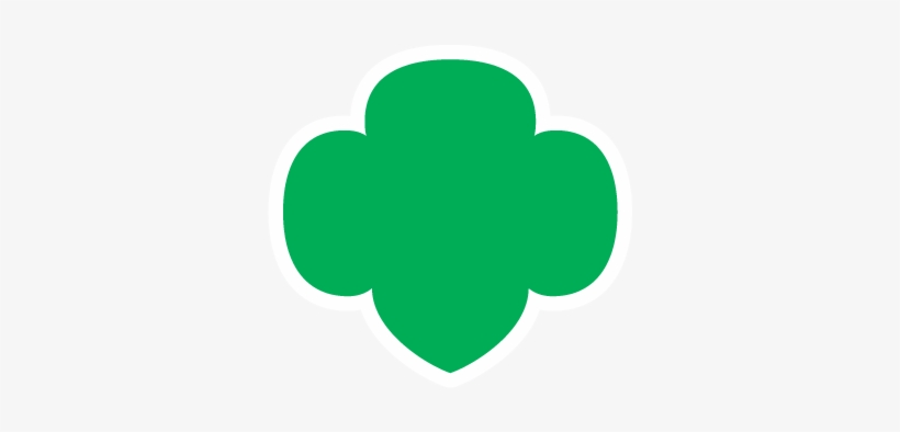 Download Green Trefoil With White Border - Girl Scouts Central ...