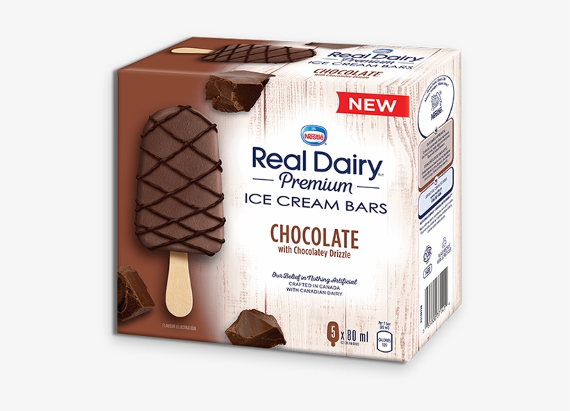 Chocolate Ice Cream Bars - Real Dairy Real Dairy Chocolate Ice Cream Bar, transparent png download