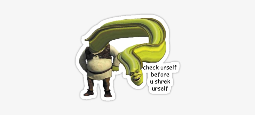Check Yourself Before You Check Yourself Before You - Check Yoself Before You Shrek Yourself, transparent png download