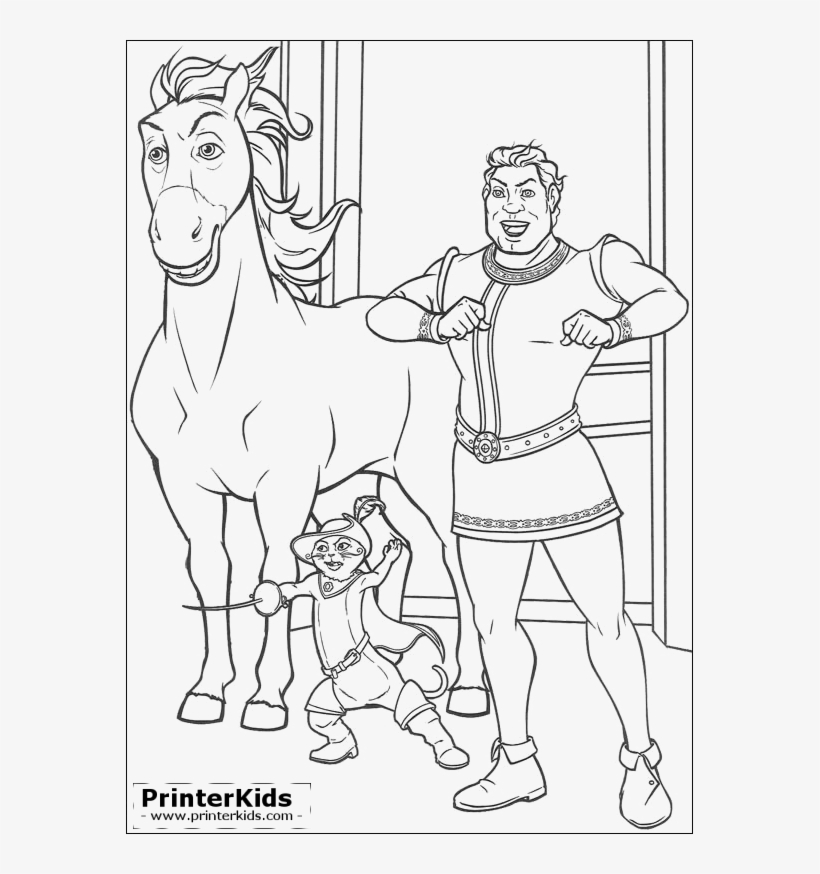 Shreck 2 Coloring Pages - Dibujos Para Colorear De Shrek, transparent png download
