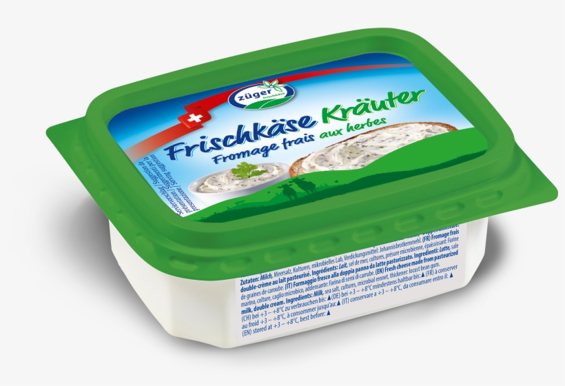 Cream Cheese With Herbs - Cheese, transparent png download