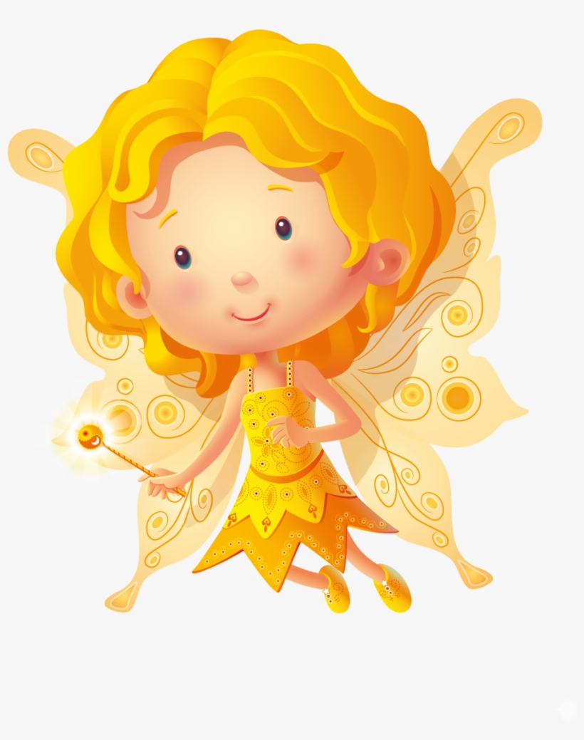 Yogi Yellow Fairy Is The Youngest Wittiest One From - Fairy, transparent png download