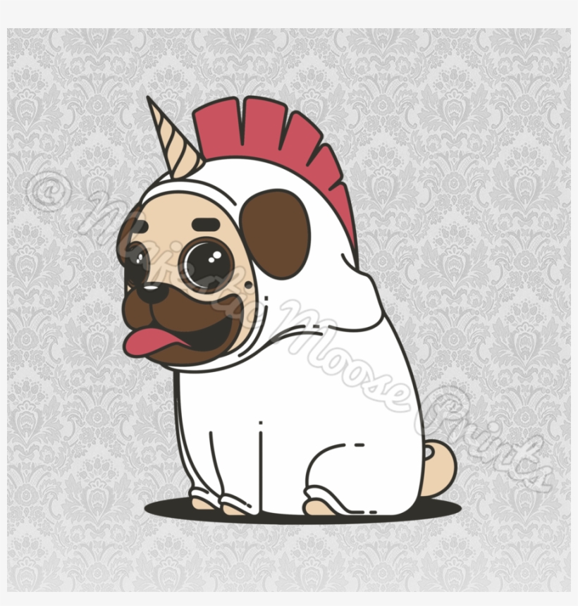 Puppy - Unicorn Pugs, transparent png download