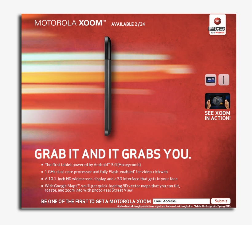 Motorola Has Not Been Alone In Pushing The Ability - Xoom, transparent png download
