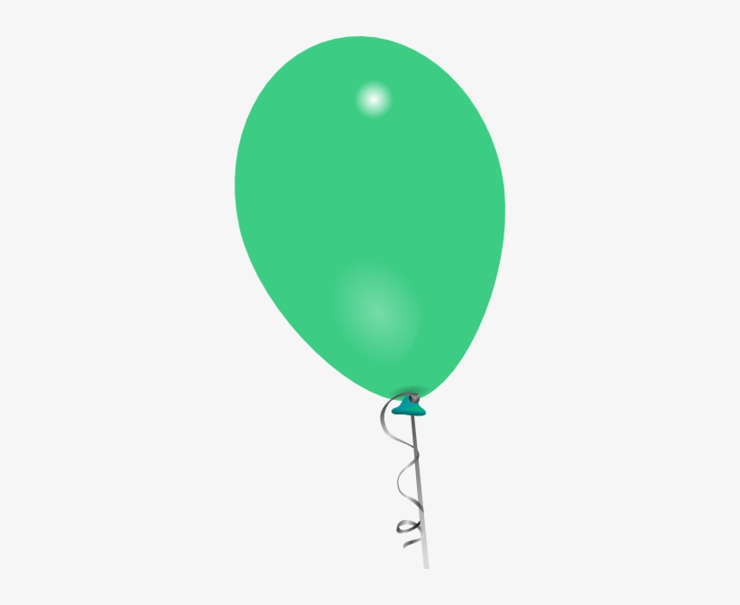 Green Clipart Baloon - Green Balloon Transparent Background Png, transparent png download