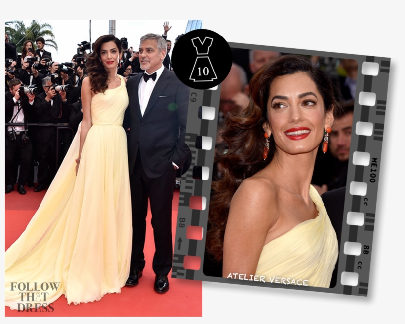 Amal Clooney In Atelier Versace & Valentino - جشنواره کن فرانسه 2016, transparent png download