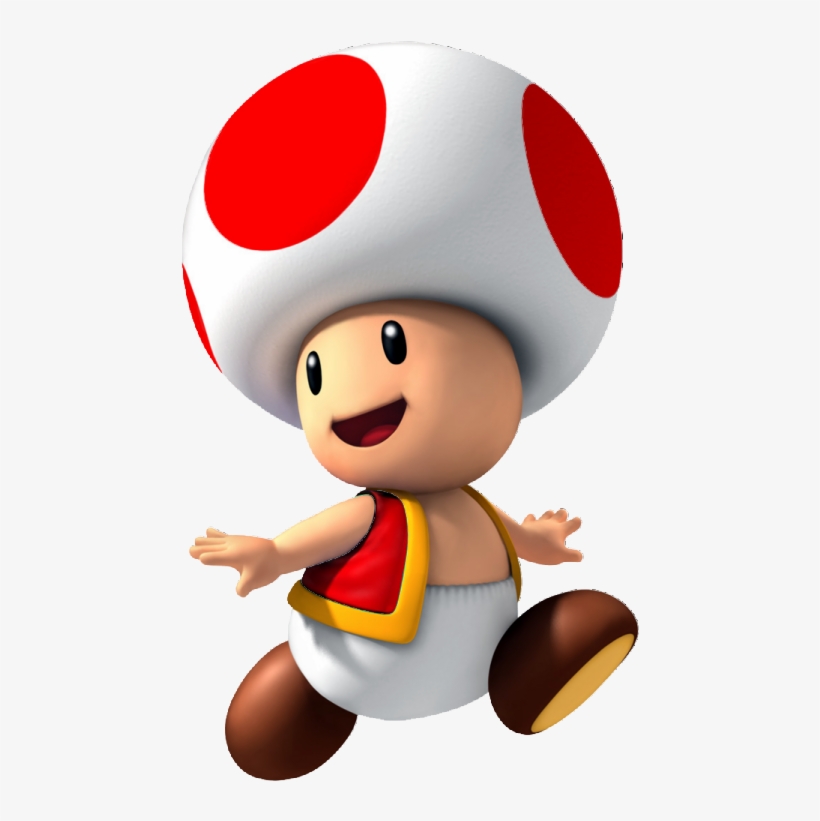 Red Toadstool - Toad Mario Transparent, transparent png download