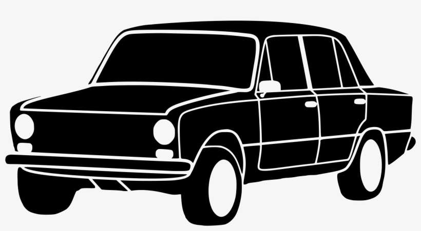 Vintage Black And White Car Image Royalty Free Library - Car Icons White Png, transparent png download