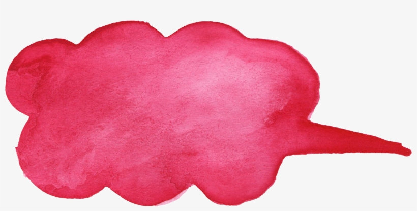 Watercolor Bubbles Transparent - Pink Watercolor Speech Bubble, transparent png download