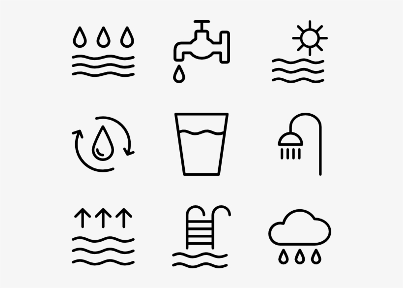 Water - Utensils Icon Transparent Background, transparent png download