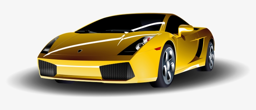 Lamborghini Gellar - Yellow Sports Car Png, transparent png download