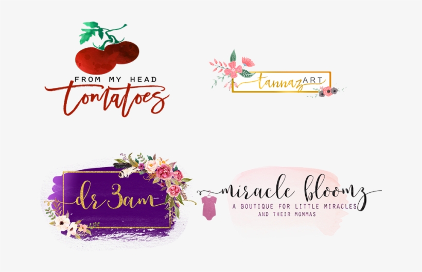 Design Typography Watercolor Logo - Watercolor Painting, transparent png download