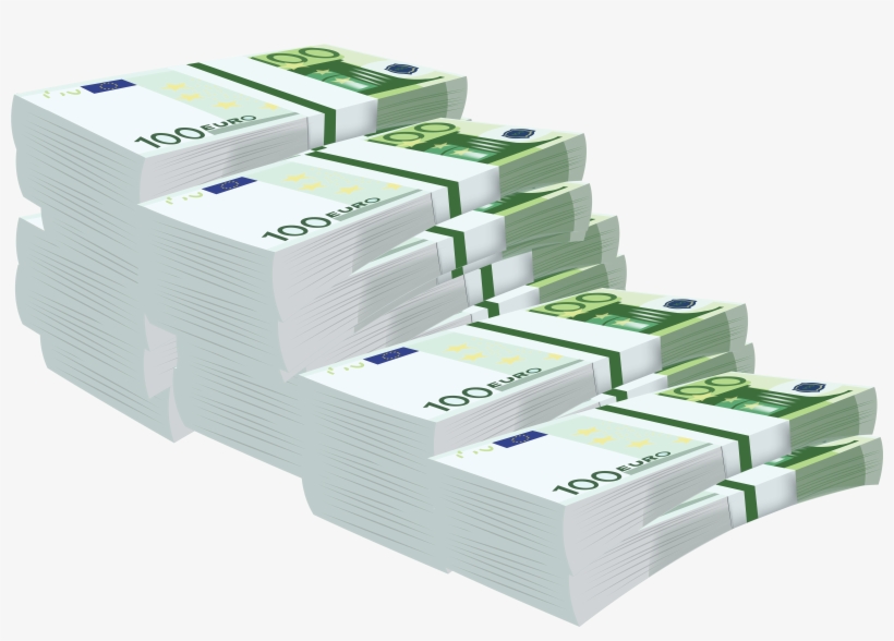 100 Euro Bundle Stairs Transparent Png Clip Art Image - 100 Euro Transparent, transparent png download