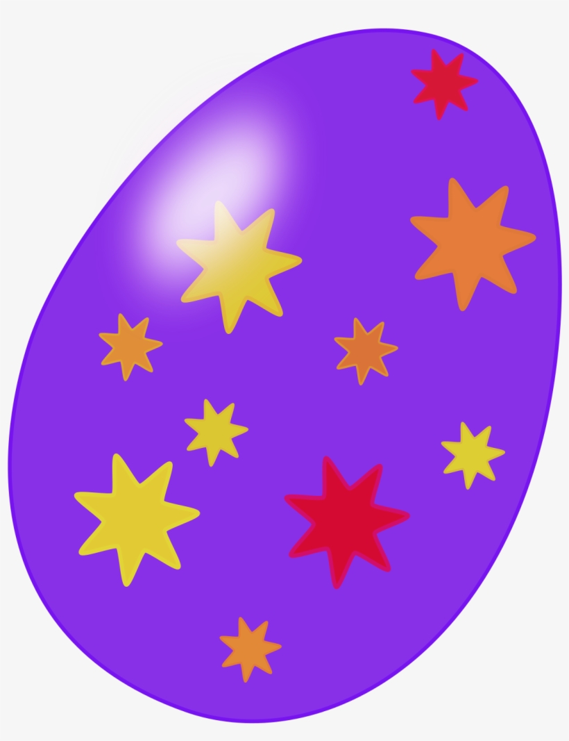 Easter Egg Clip Art - Easter Eggs With Stars, transparent png download