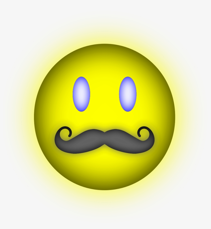 This Free Icons Png Design Of Happy Face Mustache, transparent png download