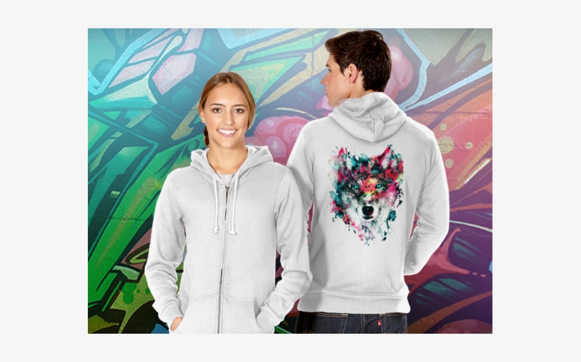Watercolor Wolf - 'wolf Ii' Graphic Art Print On Canvas East Urban Home, transparent png download