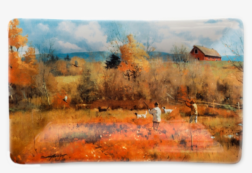 Brett Smith Sporting Art Autumn Pheasants Platter, transparent png download