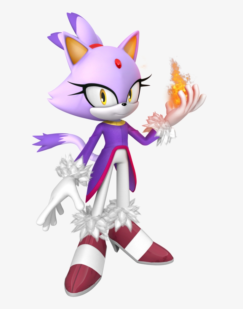 Blaze The Cat - Blaze The Cat Render, transparent png download