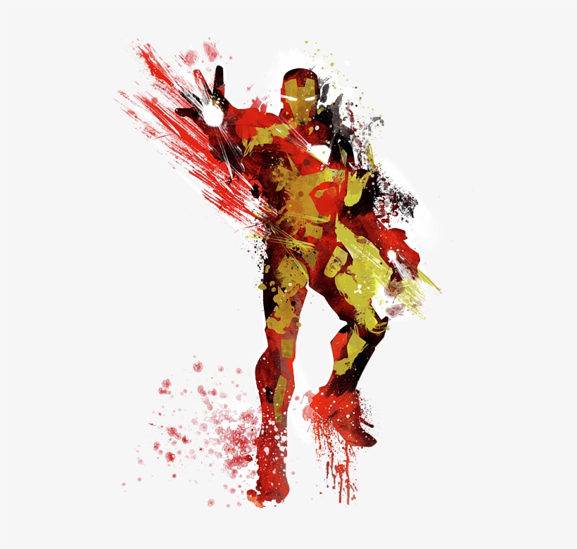 Bleed Area May Not Be Visible - Iron Man Abstract, transparent png download