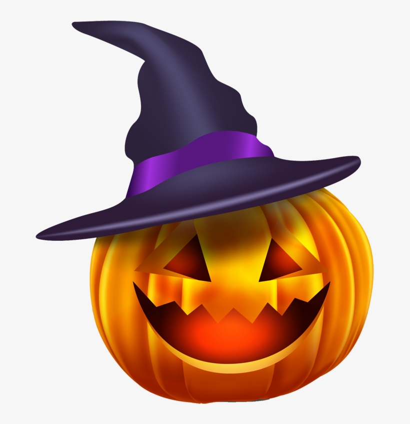 Halloween Vector Free Png Hat - Jack-o'-lantern, transparent png download