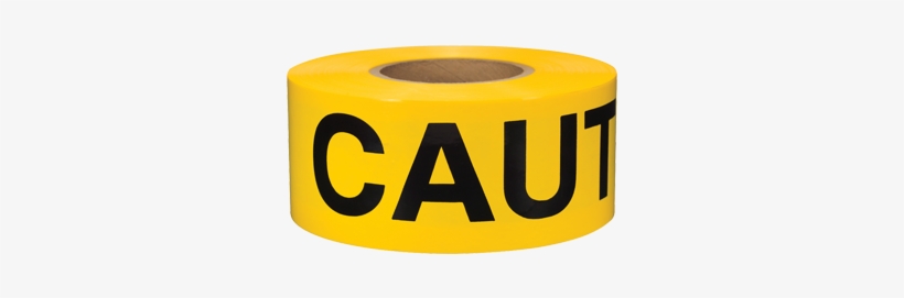 Caution Barricade Tape 3 In - Tape Planet Brce-cy3 Short Roll Barricade Tape Caution, transparent png download