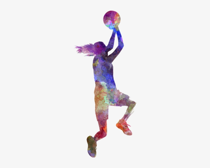 Bleed Area May Not Be Visible - Basketball Watercolor, transparent png download