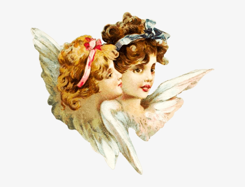 Victorian Smiling Angels - Victorian Angel Png, transparent png download