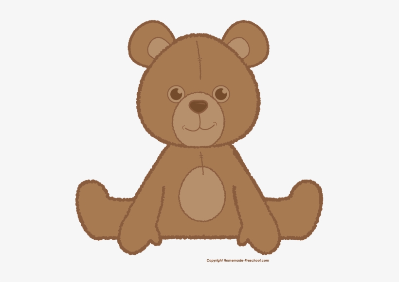 Cute Brown Bear With Red Bow Royalty Free Cliparts, - Clipart Sitting Teddy Bear, transparent png download
