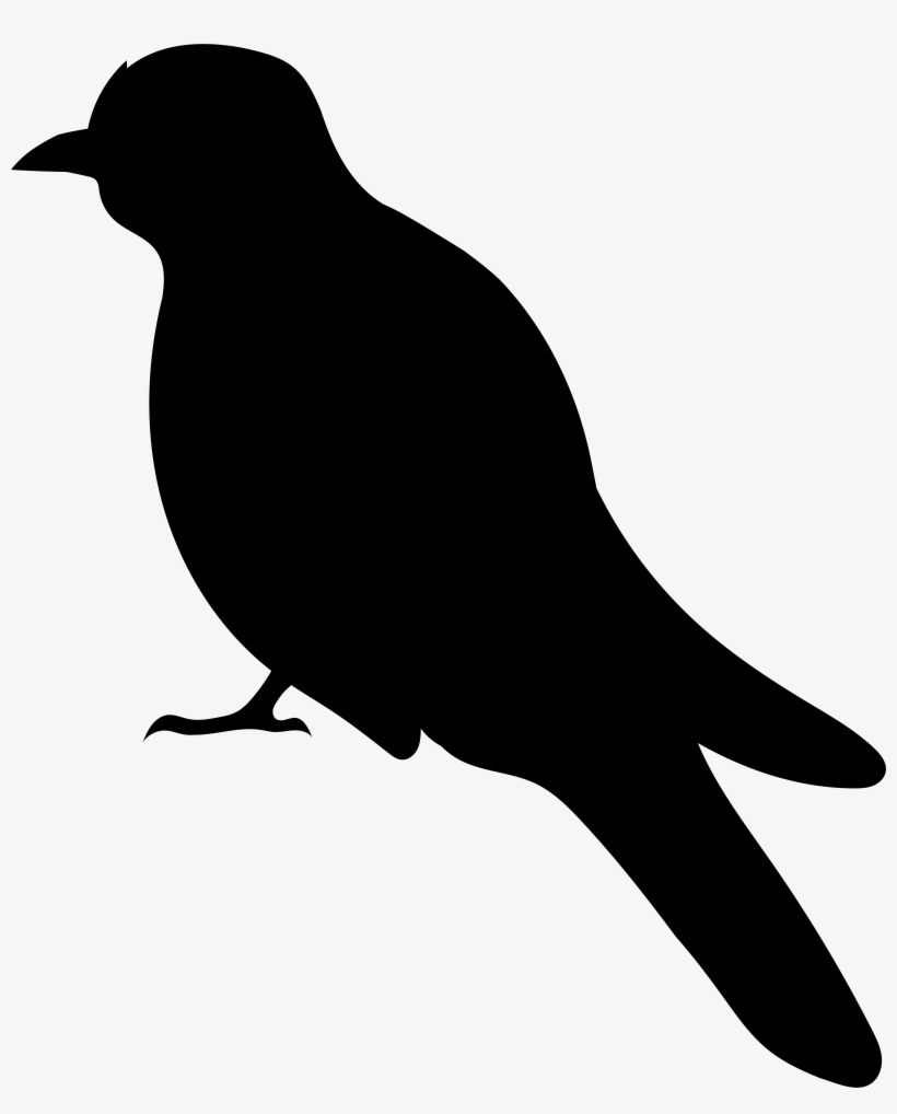 Bird Silhouette Png Banner Black And White Library, transparent png download