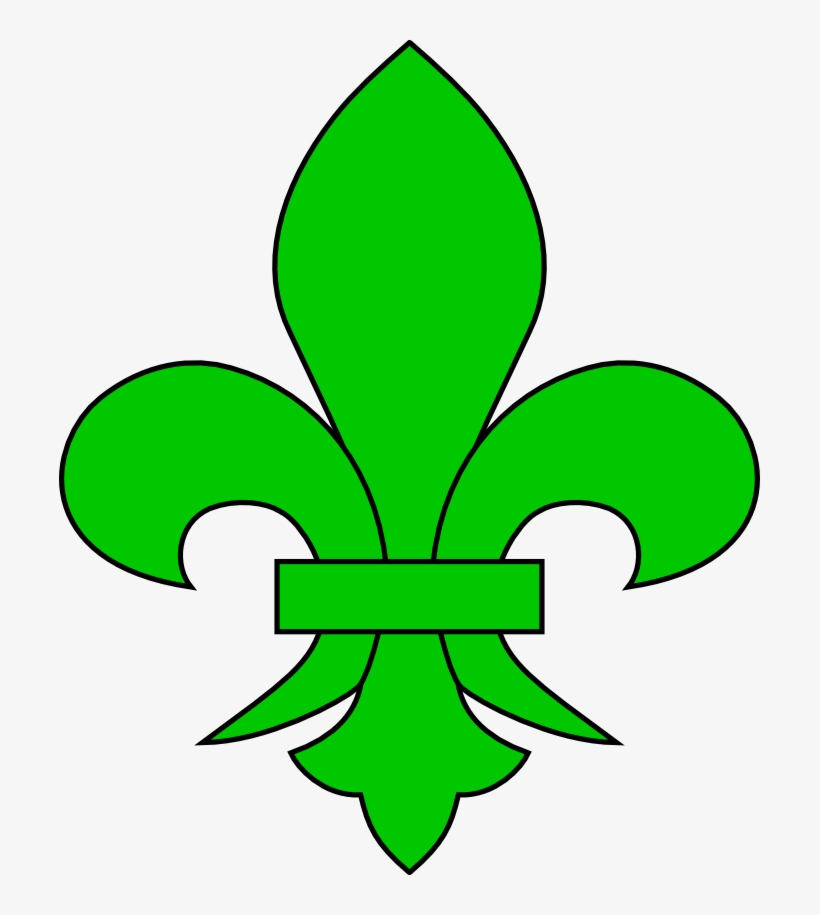 Fleur De Lis - Flor De Lis Verde, transparent png download