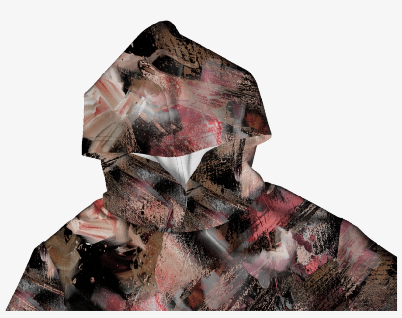 Watercolor Floral Hoodie - Scarf, transparent png download