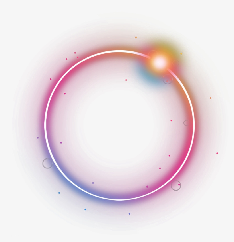 Circle Glow Lighteffect Ftestickers - Portable Network Graphics, transparent png download